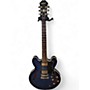Used Epiphone DOT Blue Hollow Body Electric Guitar Blue