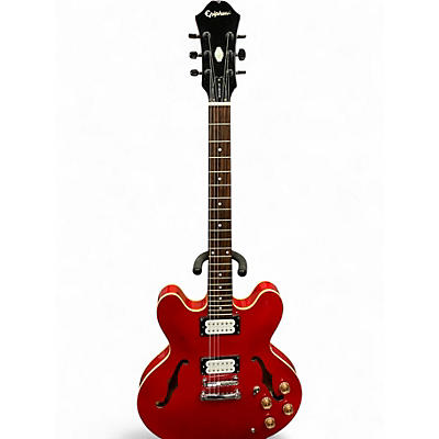 Used Epiphone DOT CH Candy Apple Red Hollow Body Electric Guitar