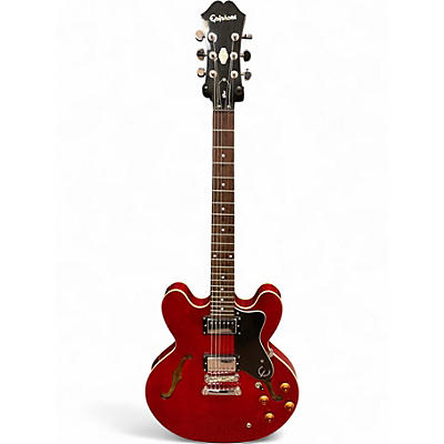 Used Epiphone DOT CH Cherry Hollow Body Electric Guitar