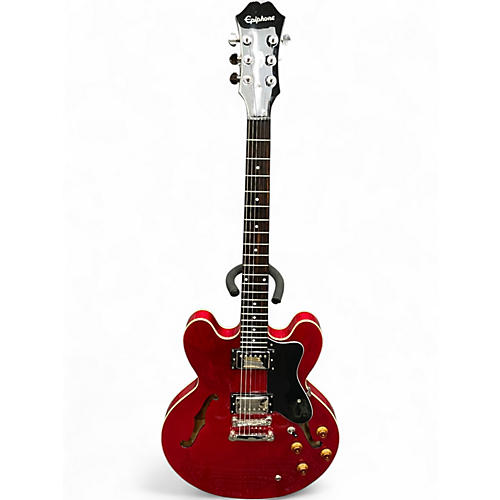 Used Epiphone DOT CH RED Hollow Body Electric Guitar RED
