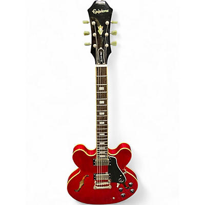 Used Epiphone DOT ES335 PRO CH Wine Red Hollow Body Electric Guitar