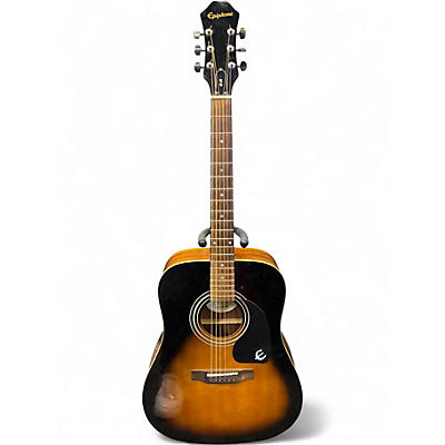 Used Epiphone DR100 2 Color Sunburst Acoustic Guitar