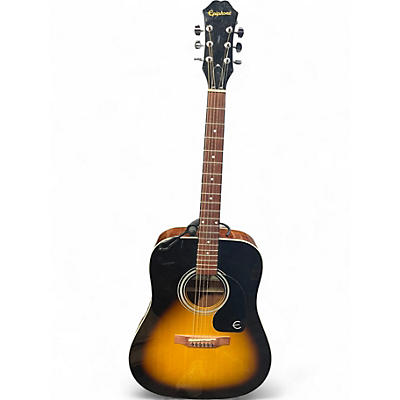 Used Epiphone DR100 3 Color Sunburst Acoustic Guitar