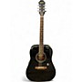 Used Epiphone DR100 BLACK Acoustic Guitar BLACK