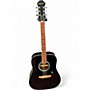 Used Epiphone DR100 Black Acoustic Guitar Black