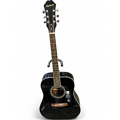 Used Epiphone DR100 Ebony Acoustic Guitar