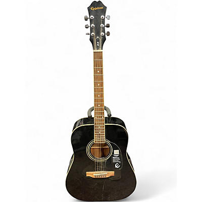 Used Epiphone DR100 Ebony Acoustic Guitar