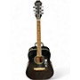 Used Epiphone DR100 Ebony Acoustic Guitar Ebony