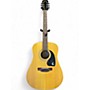 Used Epiphone DR100 Natural Acoustic Guitar Natural