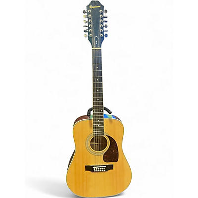 Used Epiphone DR212 Natural 12 String Acoustic Guitar
