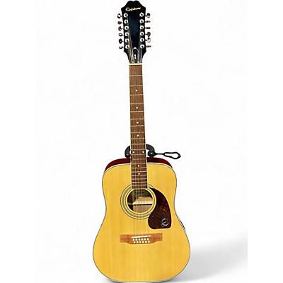 Used Epiphone DR212 Natural 12 String Acoustic Guitar