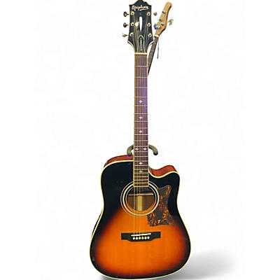 Used Epiphone DR500MCE Masterbuilt 2 Color Sunburst Acoustic Electric Guitar