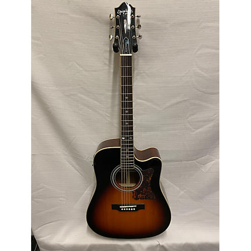 Epiphone Used Epiphone DR500MCE Masterbuilt Tobacco Burst Acoustic Electric Guitar Tobacco Burst