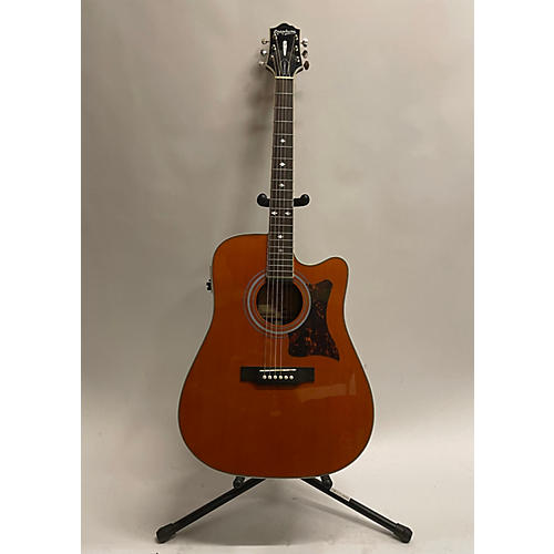 Epiphone Used Epiphone DR500MCE Masterbuilt Vintage Natural Acoustic Electric Guitar Vintage Natural