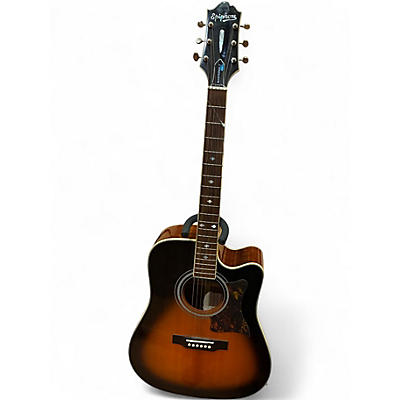 Used Epiphone DR500MCE Masterbuilt Vintage Sunburst Acoustic Electric Guitar
