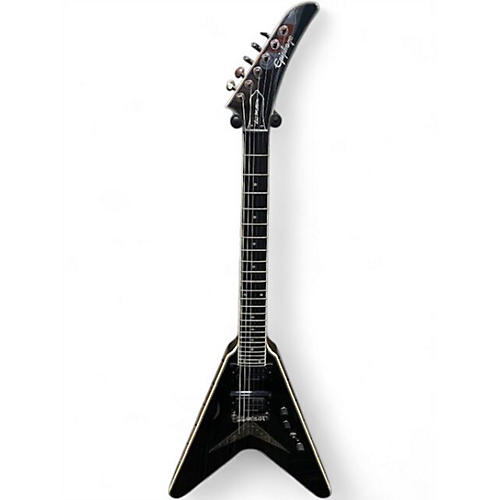 Used Epiphone Dave Mustaine Black Sparkle Solid Body Electric Guitar Black Sparkle