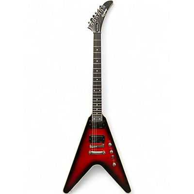 Used Epiphone Dave Mustaine Flying V Aged Dark Red Rust Solid Body Electric Guitar