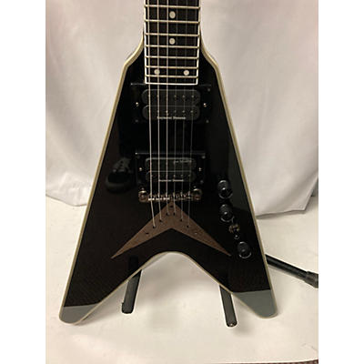 Epiphone Used Epiphone Dave Mustaine Flying V Custom Level 1 Metallic Black Solid Body Electric Guitar