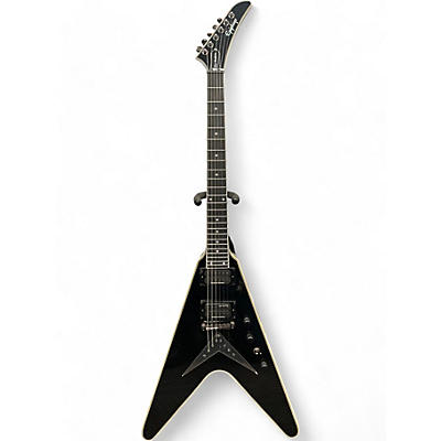 Epiphone Used Epiphone Dave Mustaine Flying V Custom Metallic Black Solid Body Electric Guitar