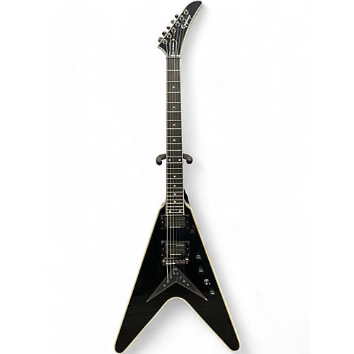 Epiphone Used Epiphone Dave Mustaine Flying V Custom Metallic Black Solid Body Electric Guitar Metallic Black