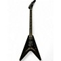 Used Epiphone Dave Mustaine Signature Flying V Custom Black Metallic Solid Body Electric Guitar Black Metallic