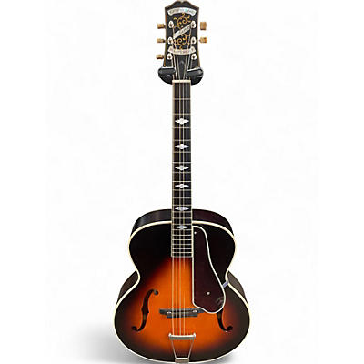 Used Epiphone Deluxe Masterbilt 2 Color Sunburst Acoustic Electric Guitar