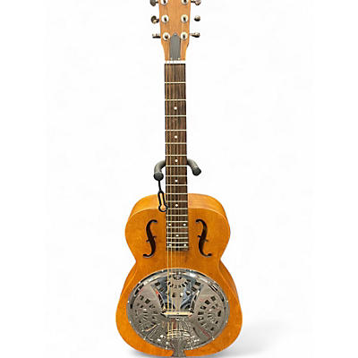 Used Epiphone Dobro Hound Dog Roundneck Vintage Natural Resonator Guitar