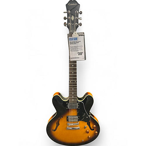 Used Epiphone Dot 2 Color Sunburst Hollow Body Electric Guitar 2 Color Sunburst