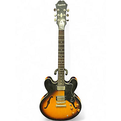 Used Epiphone Dot 2 Color Sunburst Hollow Body Electric Guitar