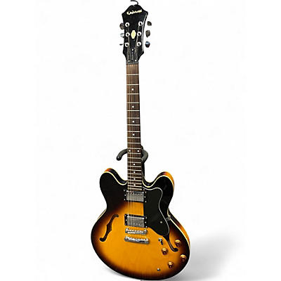 Used Epiphone Dot 2 Color Sunburst Hollow Body Electric Guitar