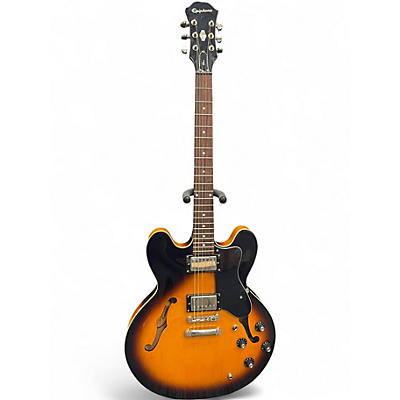 Used Epiphone Dot 2 Color Sunburst Hollow Body Electric Guitar