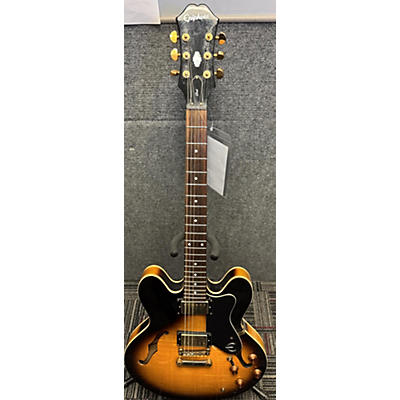 Epiphone Used Epiphone Dot 2 Tone Sunburst Hollow Body Electric Guitar