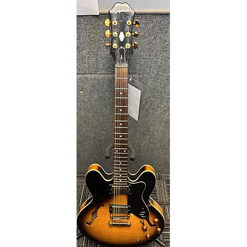 Epiphone Used Epiphone Dot 2 Tone Sunburst Hollow Body Electric Guitar 2 Tone Sunburst