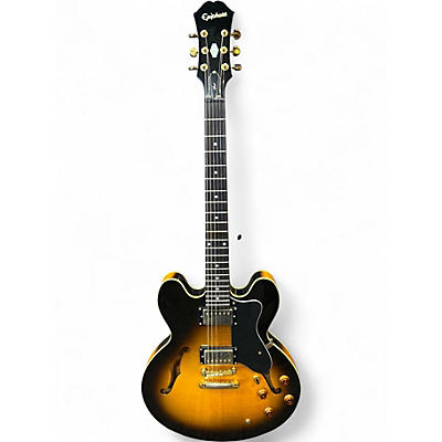 Used Epiphone Dot 3 Color Sunburst Hollow Body Electric Guitar