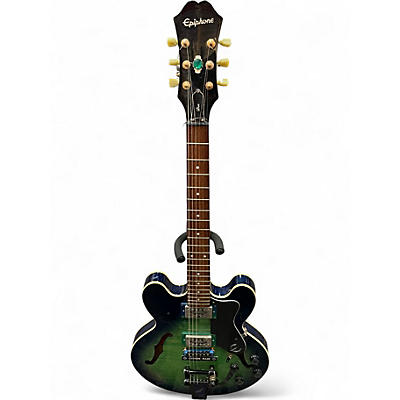 Used Epiphone Dot AM (modified) Tropical Burst Hollow Body Electric Guitar