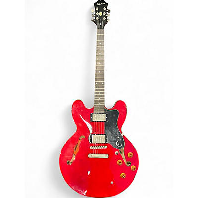 Used Epiphone Dot Candy Apple Red Hollow Body Electric Guitar