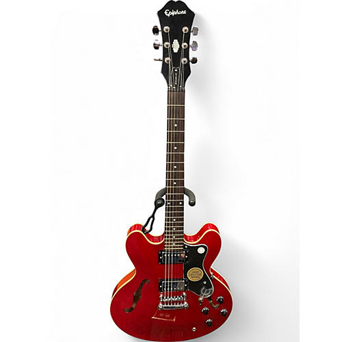 Used Epiphone Dot Cherry Hollow Body Electric Guitar Cherry