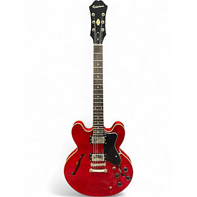 Used Epiphone Dot Cherry Hollow Body Electric Guitar