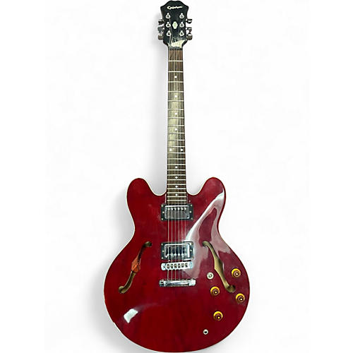 Used Epiphone Dot Cherry Hollow Body Electric Guitar Cherry