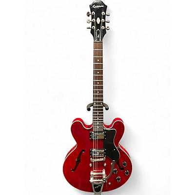 Used Epiphone Dot Cherry Hollow Body Electric Guitar