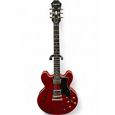 Used Epiphone Dot Cherry Hollow Body Electric Guitar
