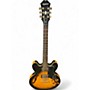 Used Epiphone Dot Deluxe Flametop 2 Color Sunburst Hollow Body Electric Guitar 2 Color Sunburst
