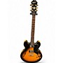 Used Epiphone Dot Deluxe Flametop 2 Color Sunburst Hollow Body Electric Guitar 2 Color Sunburst