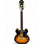 Used Epiphone Dot Deluxe Flametop 2 Color Sunburst Hollow Body Electric Guitar 2 Color Sunburst