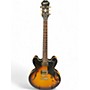 Used Epiphone Dot Deluxe Flametop 3 Tone Sunburst Hollow Body Electric Guitar 3 Tone Sunburst