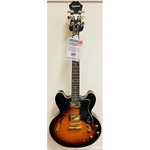 Epiphone Used Epiphone Dot Deluxe Flametop ORANGE BURST Hollow Body Electric Guitar ORANGE BURST