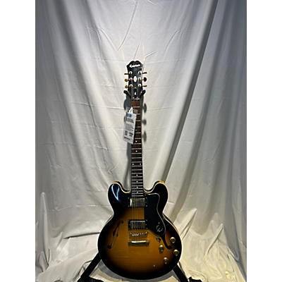 Epiphone Used Epiphone Dot Deluxe Flametop Vintage Sunburst Hollow Body Electric Guitar