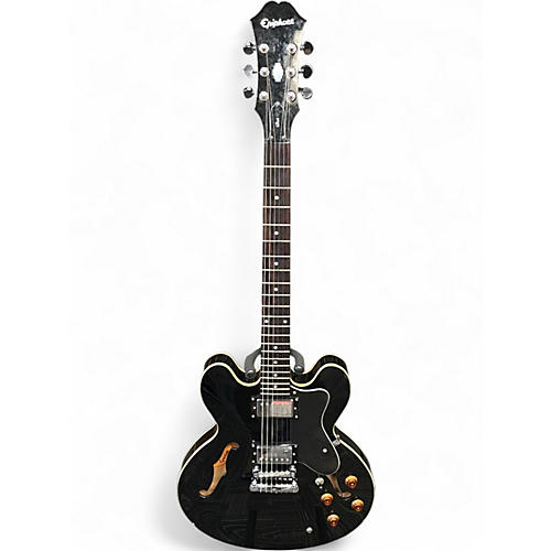 Used Epiphone Dot EB Black Hollow Body Electric Guitar Black