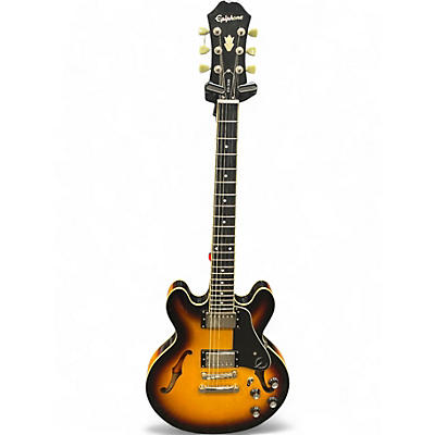 Used Epiphone Dot ES339 VS 2 Tone Sunburst Hollow Body Electric Guitar