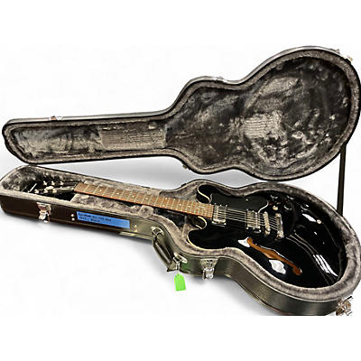 Used Epiphone Dot Ebony Hollow Body Electric Guitar